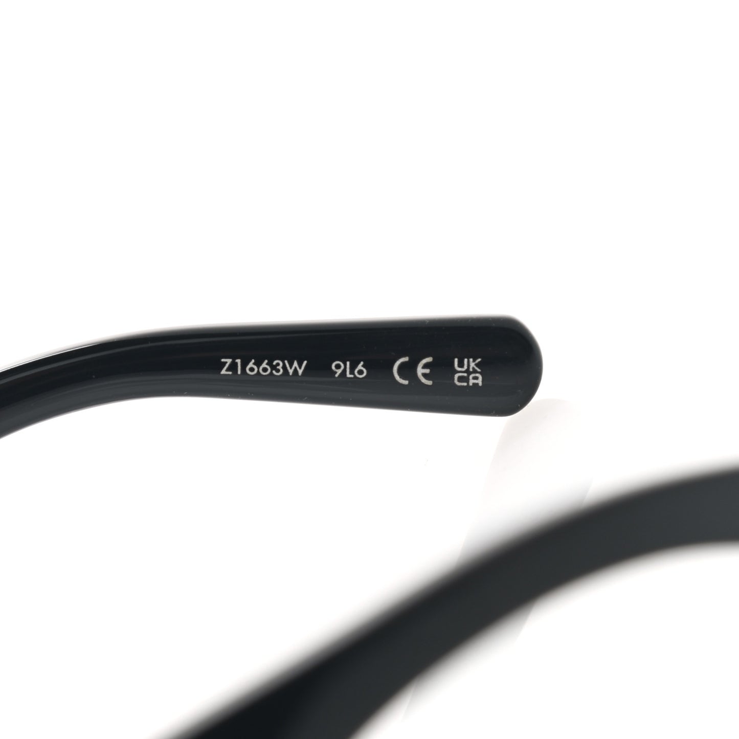 Acetate Enamel LV Link Cat Eye Sunglasses Z1663W Black