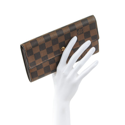 Louis Vuitton Damier Ebene Sarah Wallet 2 of 7