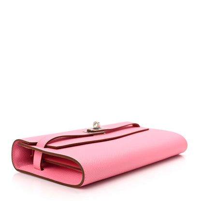 Hermes Epsom Kelly Wallet To Go Rose Confetti 4 of 9