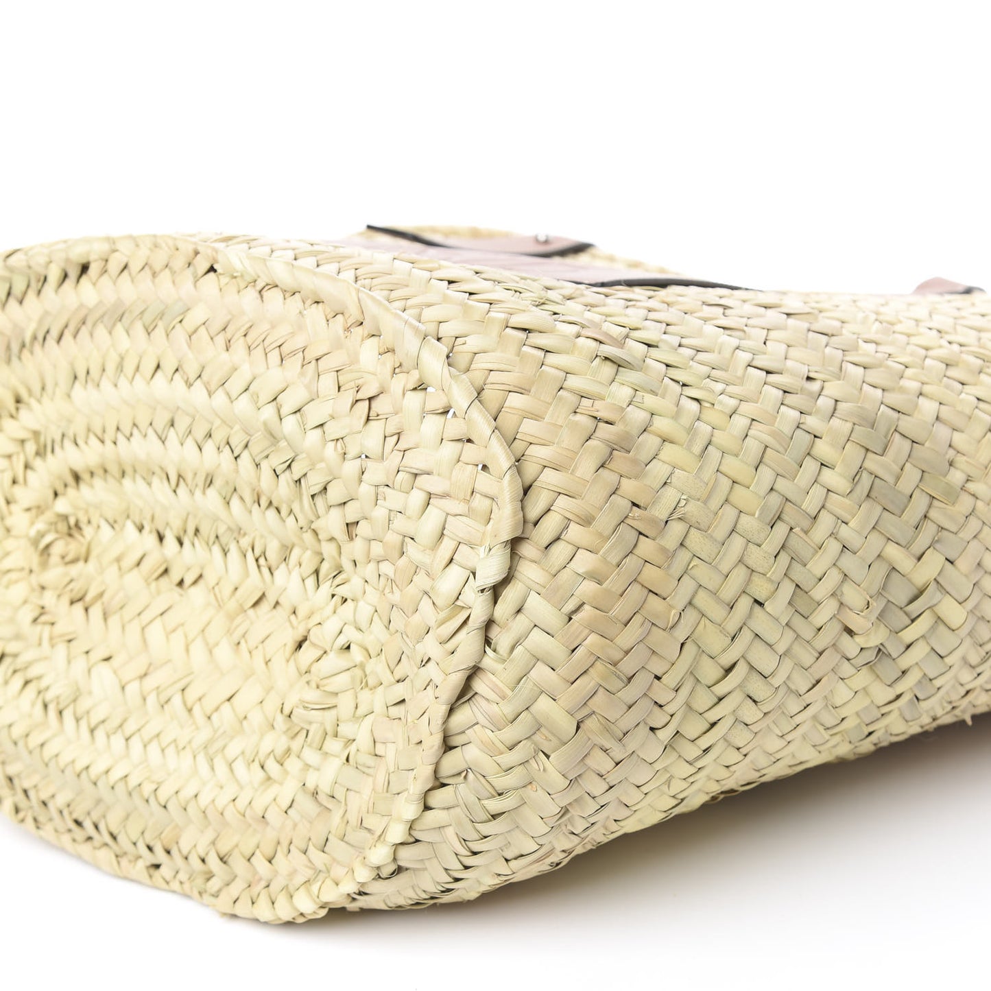 Raffia Basket Tote Bag Natural Tan