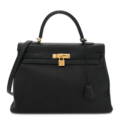 Hermes Togo Kelly Retourne 32 Black 1 of 15