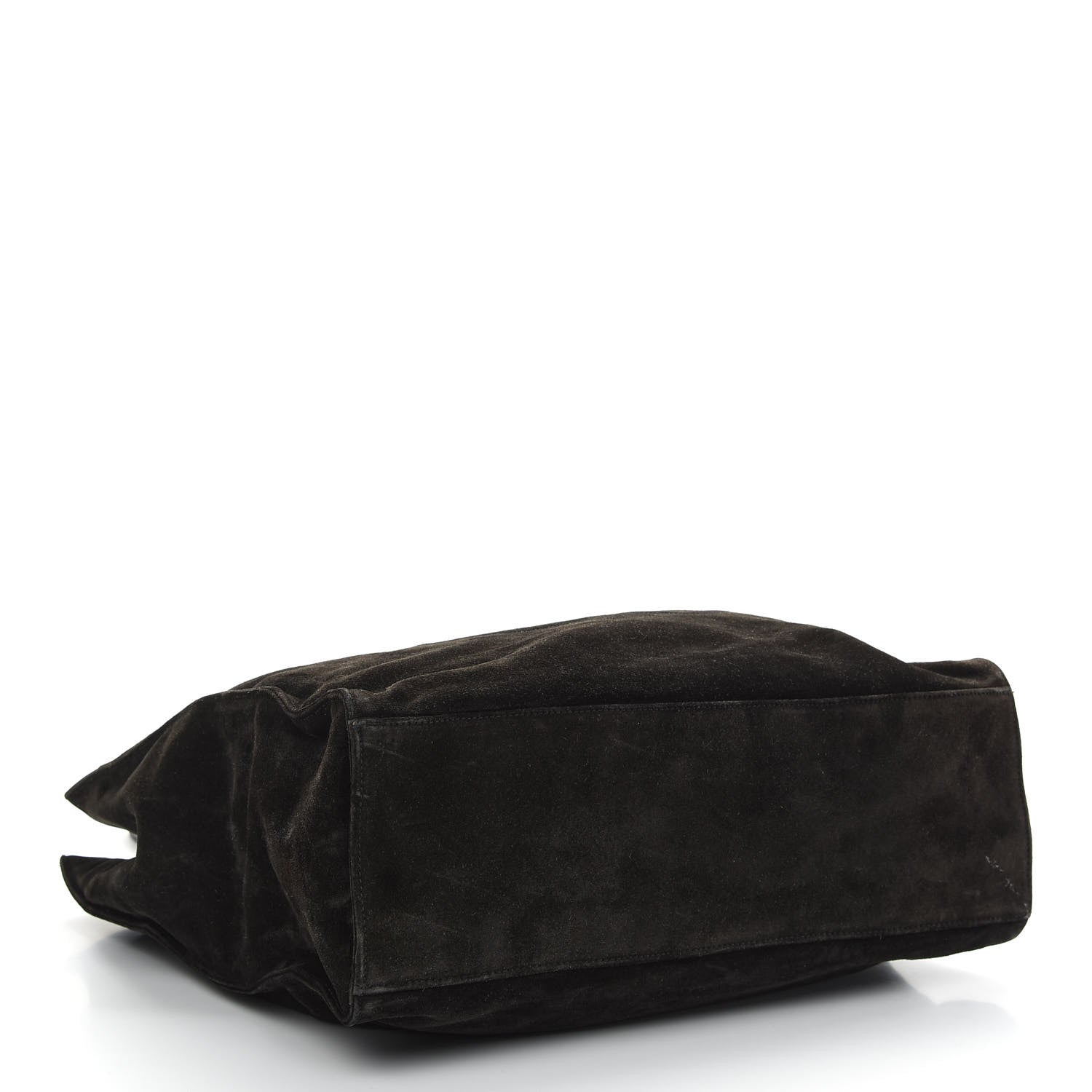 Chanel Suede CC Shoulder Bag Black 4 of 9