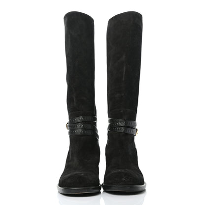 Louis Vuitton Suede Crossroads High Boot 38.5 Black 2 of 11