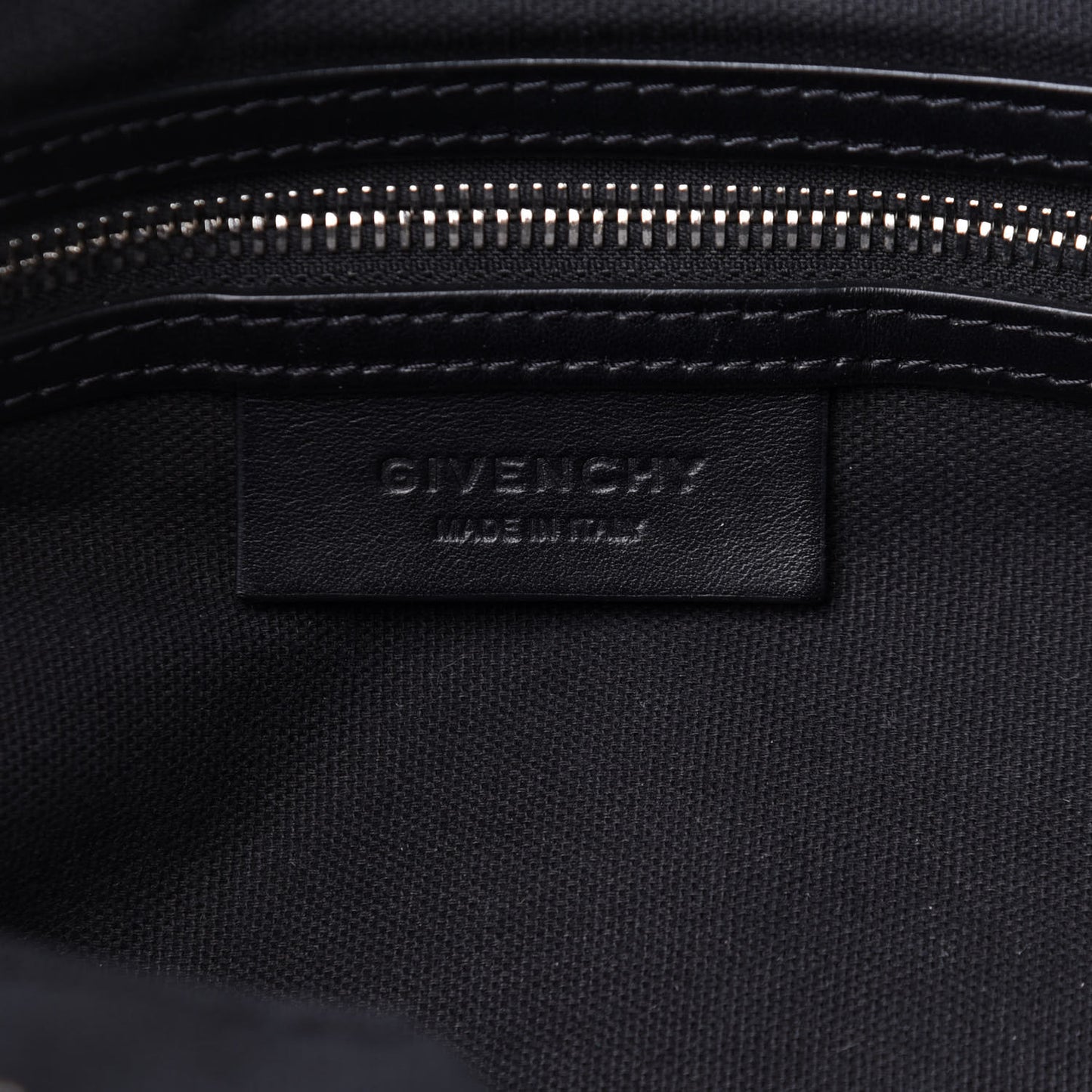 Waxed Calfskin Medium Nightingale Logo Strap Black