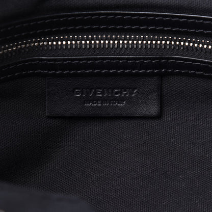 Givenchy Waxed Calfskin Medium Nightingale Logo Strap Black 6 of 10