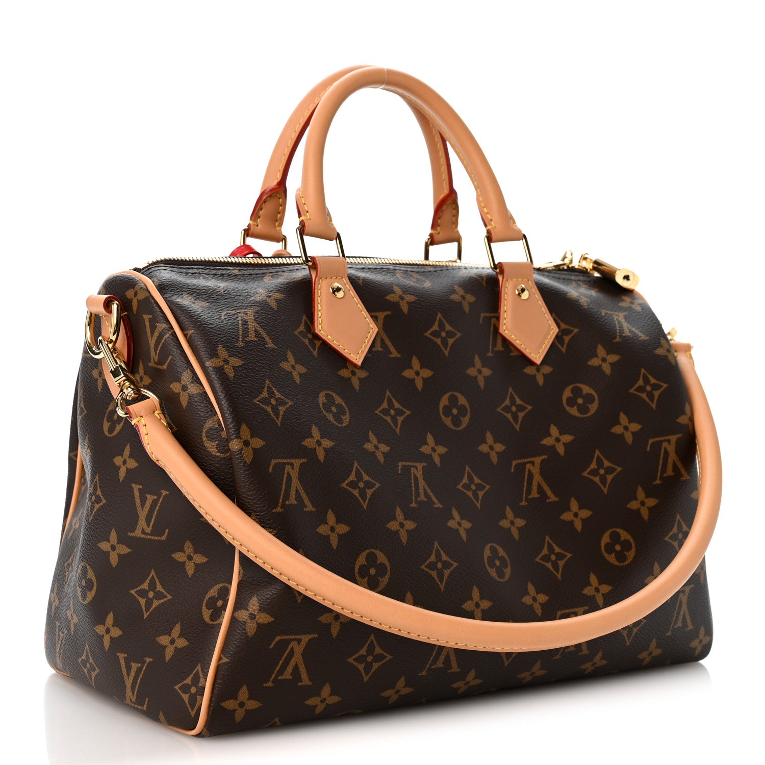Louis Vuitton Monogram Speedy Soft Crafty 30 Red 3 of 9