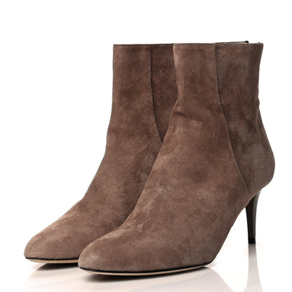 Jimmy Choo Suede Brody Ankle Boots 37.5 Taupe 3 of 6