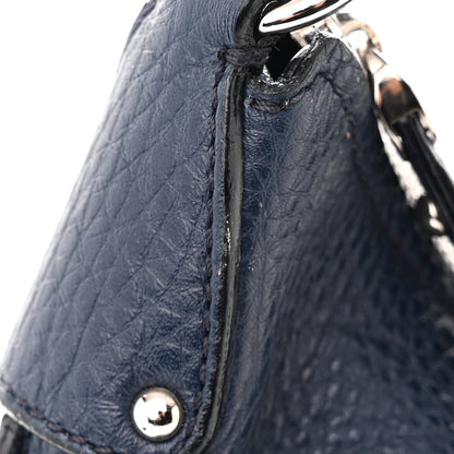 Salvatore Ferragamo Calfskin Fanisa Gancini Hobo Oxford Blue 13 of 14