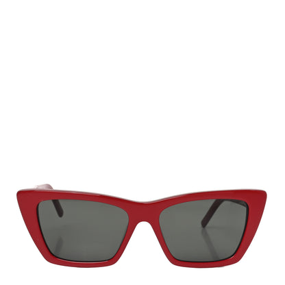 Saint Laurent Mica SL 276 Acetate Cat Eye Sunglasses Red 2 of 8