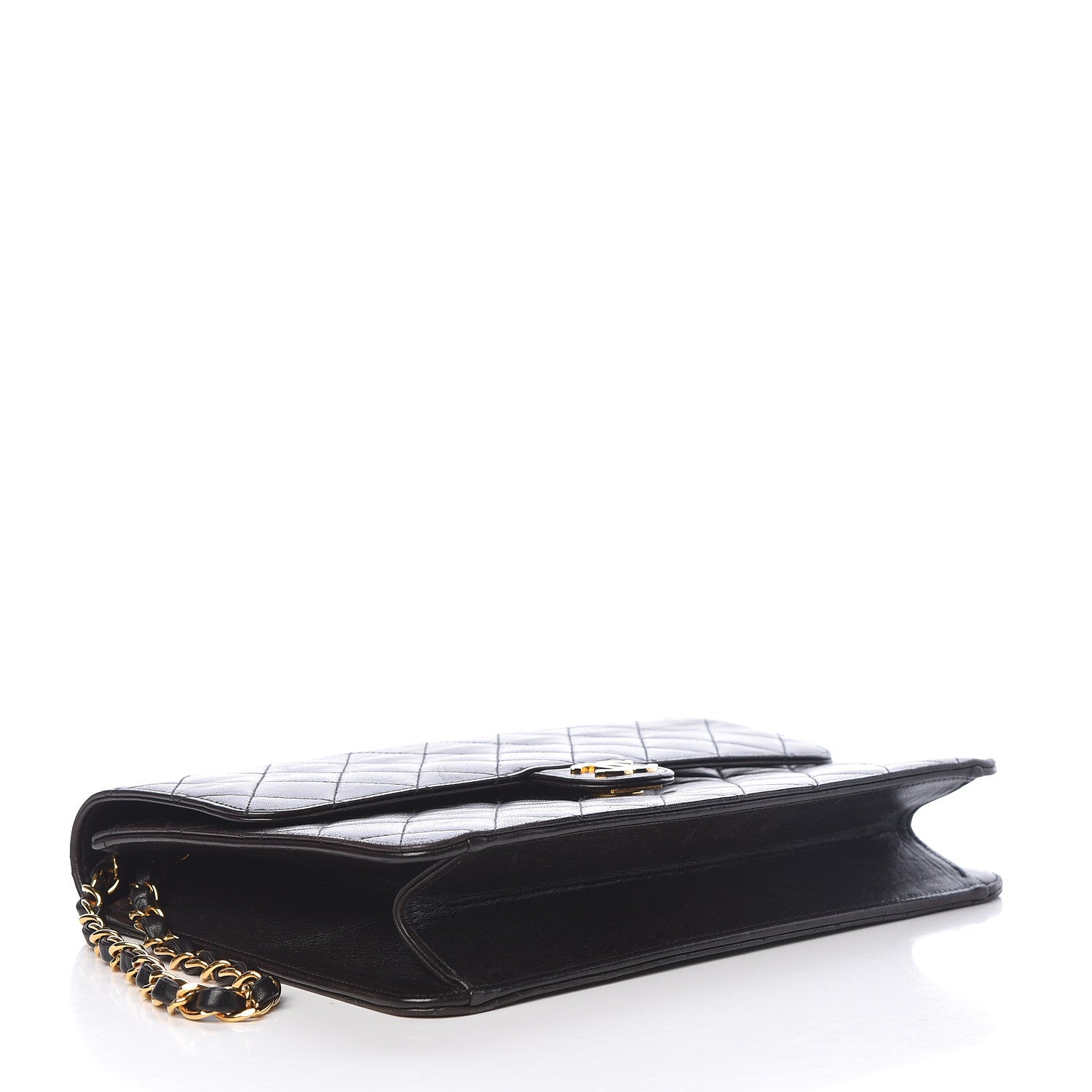 Chanel Lambskin Quilted Medium Single Flap Black 4 of 14