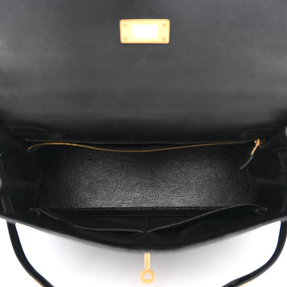 Hermes Epsom Kelly Sellier 32 Black 5 of 12