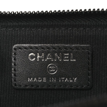 Chanel Lambskin Quilted Zip Card Holder So Black 6 of 11