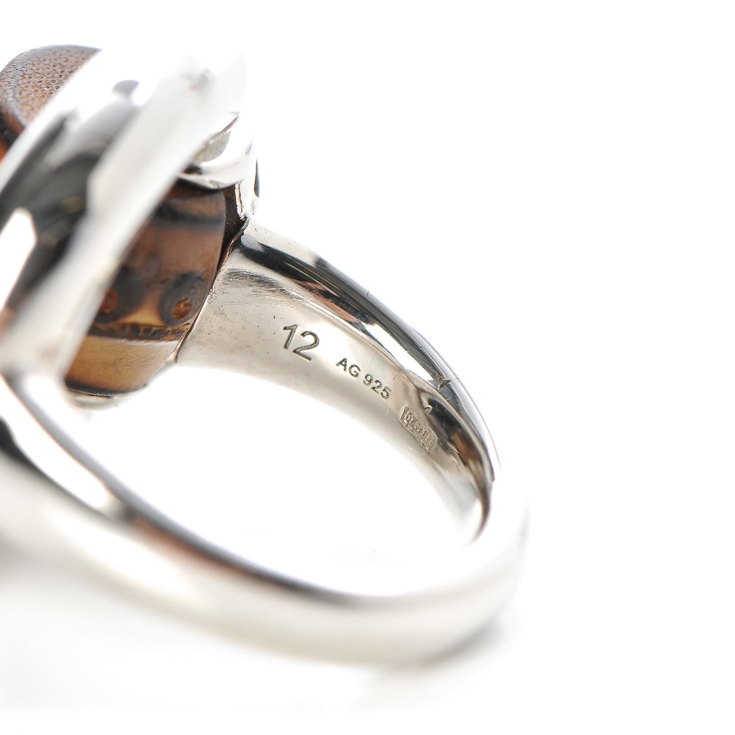 Gucci Bamboo Horsebit Ring 5 Silver 5 of 6