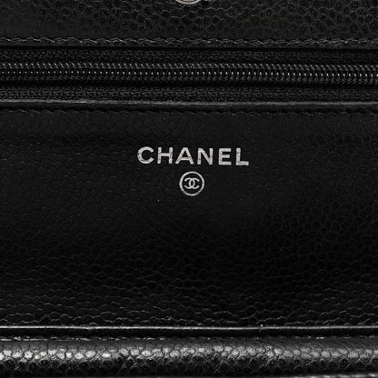 Chanel Caviar Quilted Wallet On Chain WOC Black 7 of 11