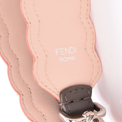 Fendi Vitello Dolce Nappa Hypnoteyes Bi-Color Scalloped Spike Studded Strap You Carbone Plaster White Multicolor 3 of 6