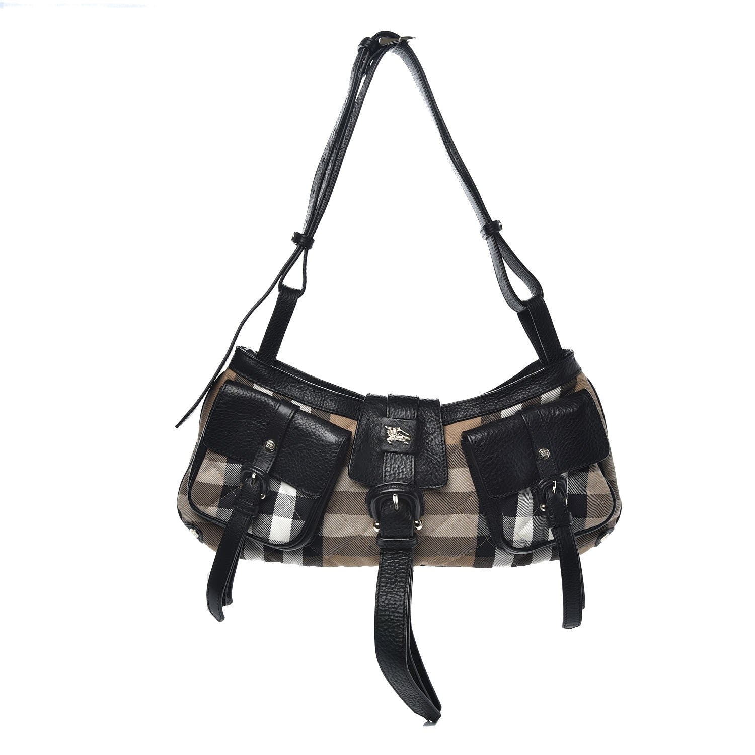 Burberry House Check Quilted Shoulder Bag Black 1 of 7