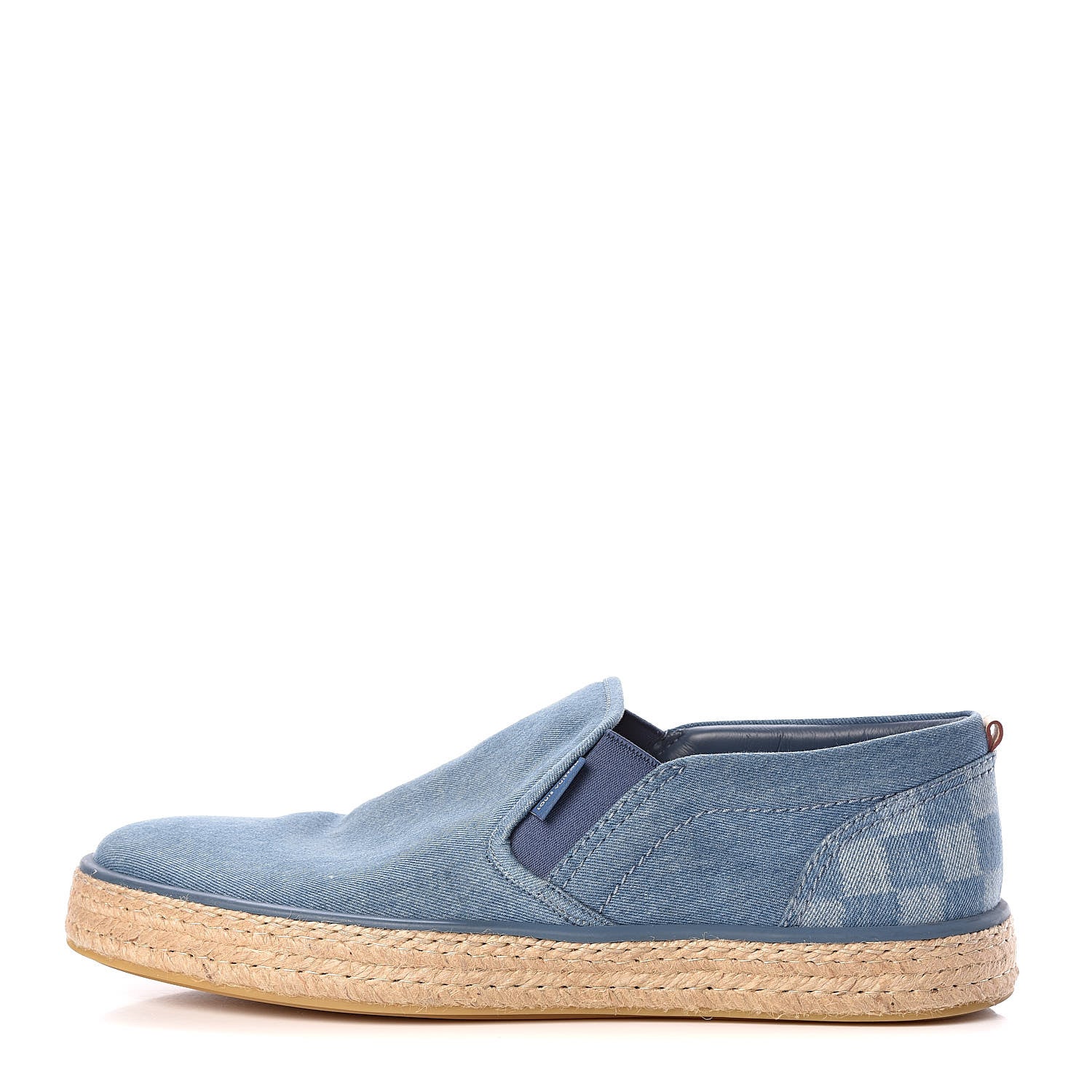 Louis Vuitton Denim Damier Mens Coconut Grove Espadrilles 12 Blue 1 of 12