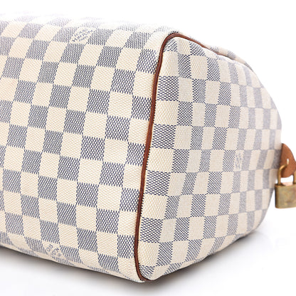 Louis Vuitton Damier Azur Speedy 30 7 of 17