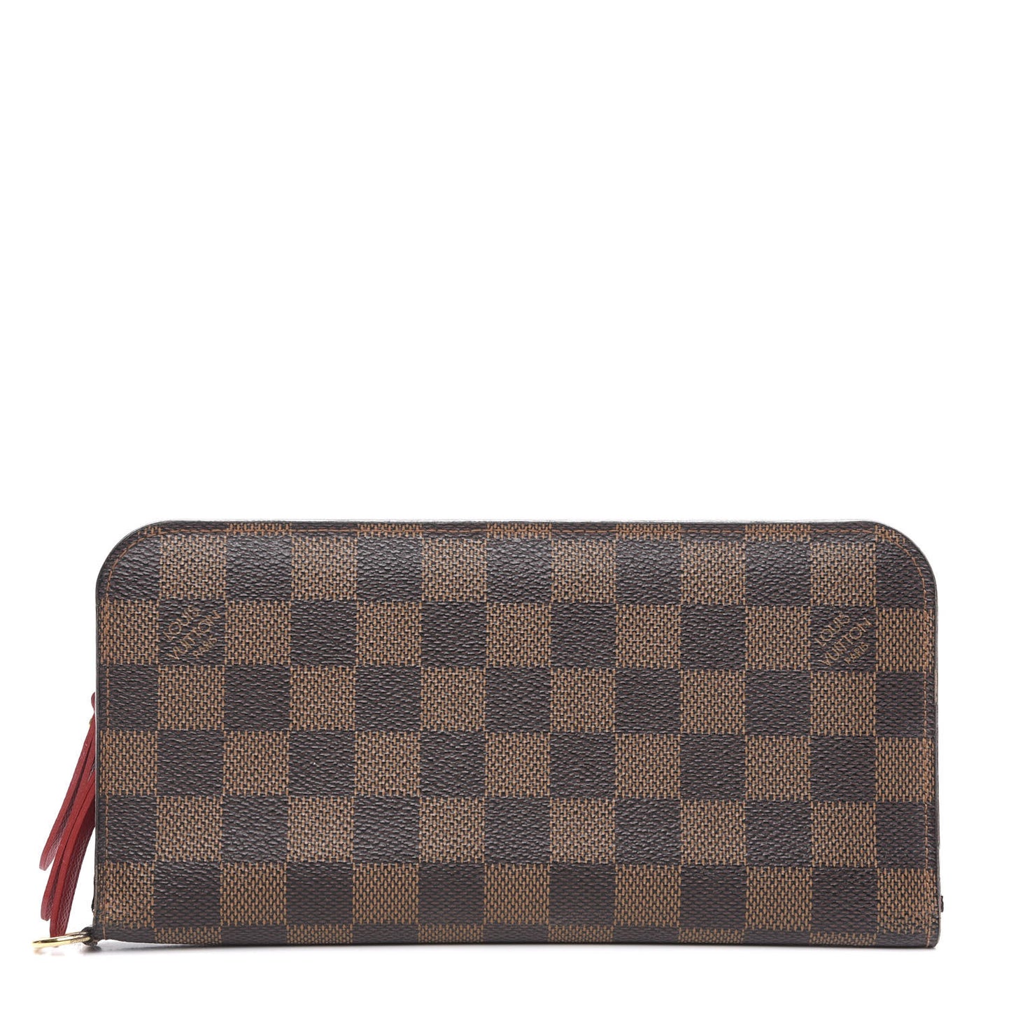 Damier Ebene Insolite Wallet Rouge
