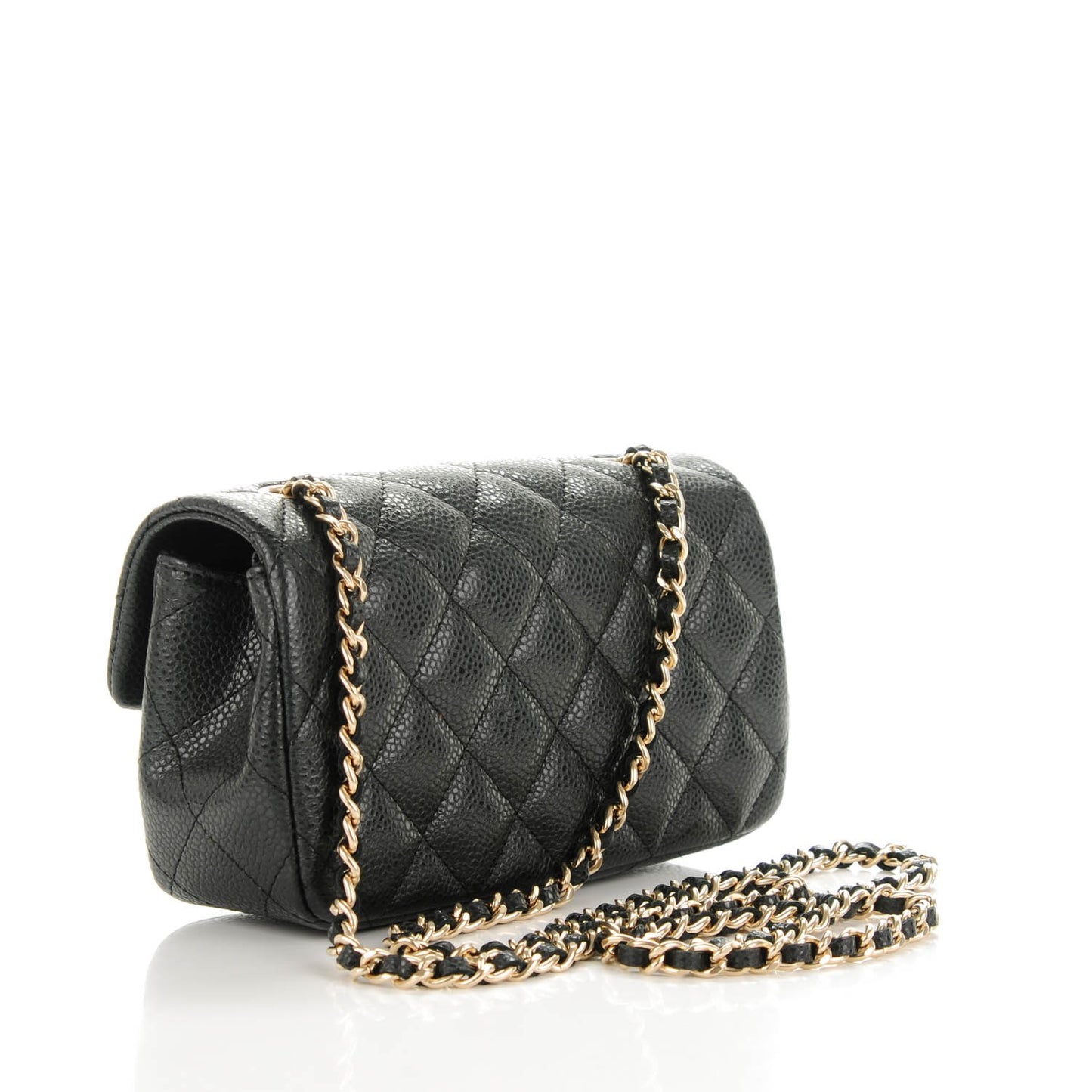 Caviar Quilted Extra Mini Flap Black