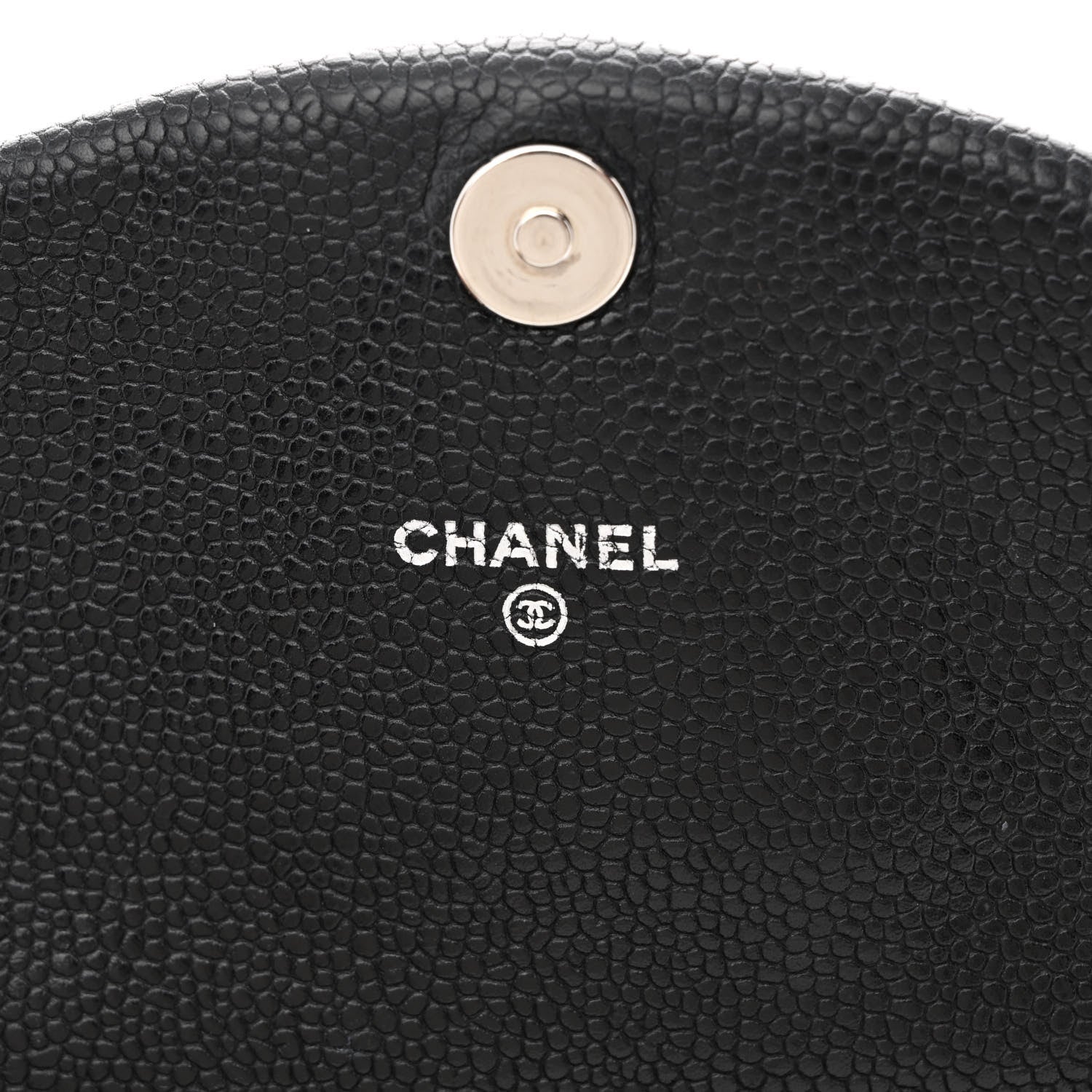 Chanel Caviar Half Moon Wallet On Chain WOC Black 6 of 12
