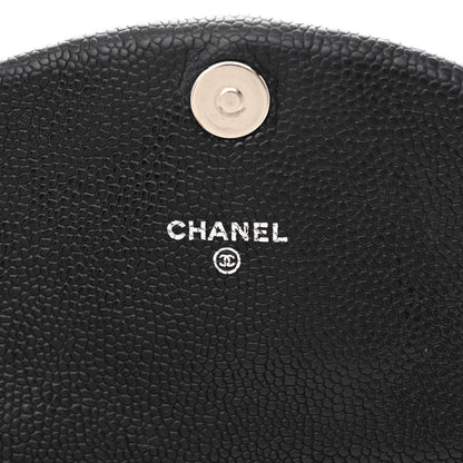 Chanel Caviar Half Moon Wallet On Chain WOC Black 6 of 12