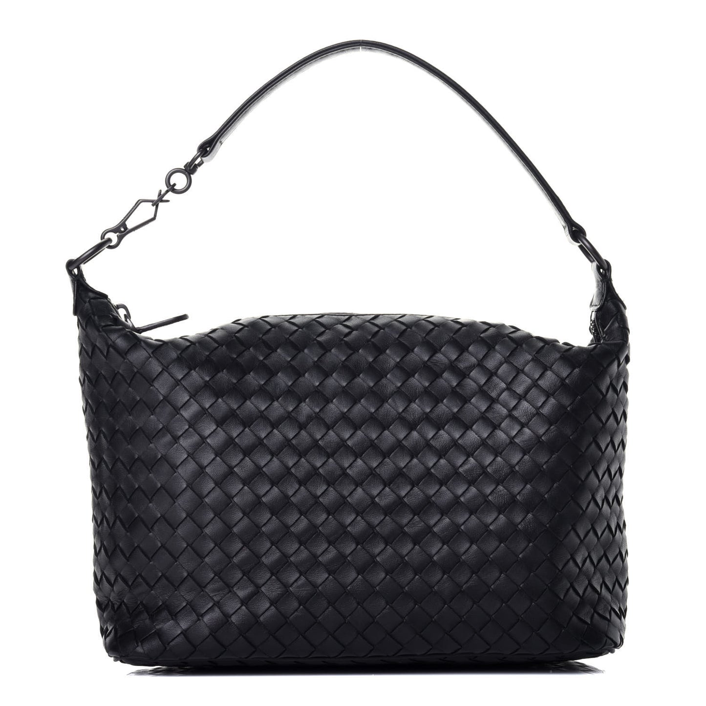Nappa Intrecciato Small Shoulder Bag Black