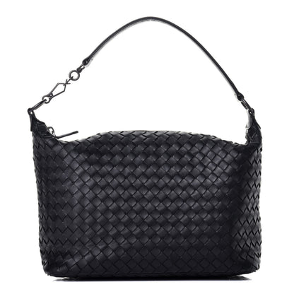 Bottega Veneta Nappa Intrecciato Small Shoulder Bag Black 1 of 9