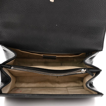 Gucci Dollar Calfskin Crystal Web Medium Dionysus Bamboo Top Handle Bag Black Black Diamond 5 of 15