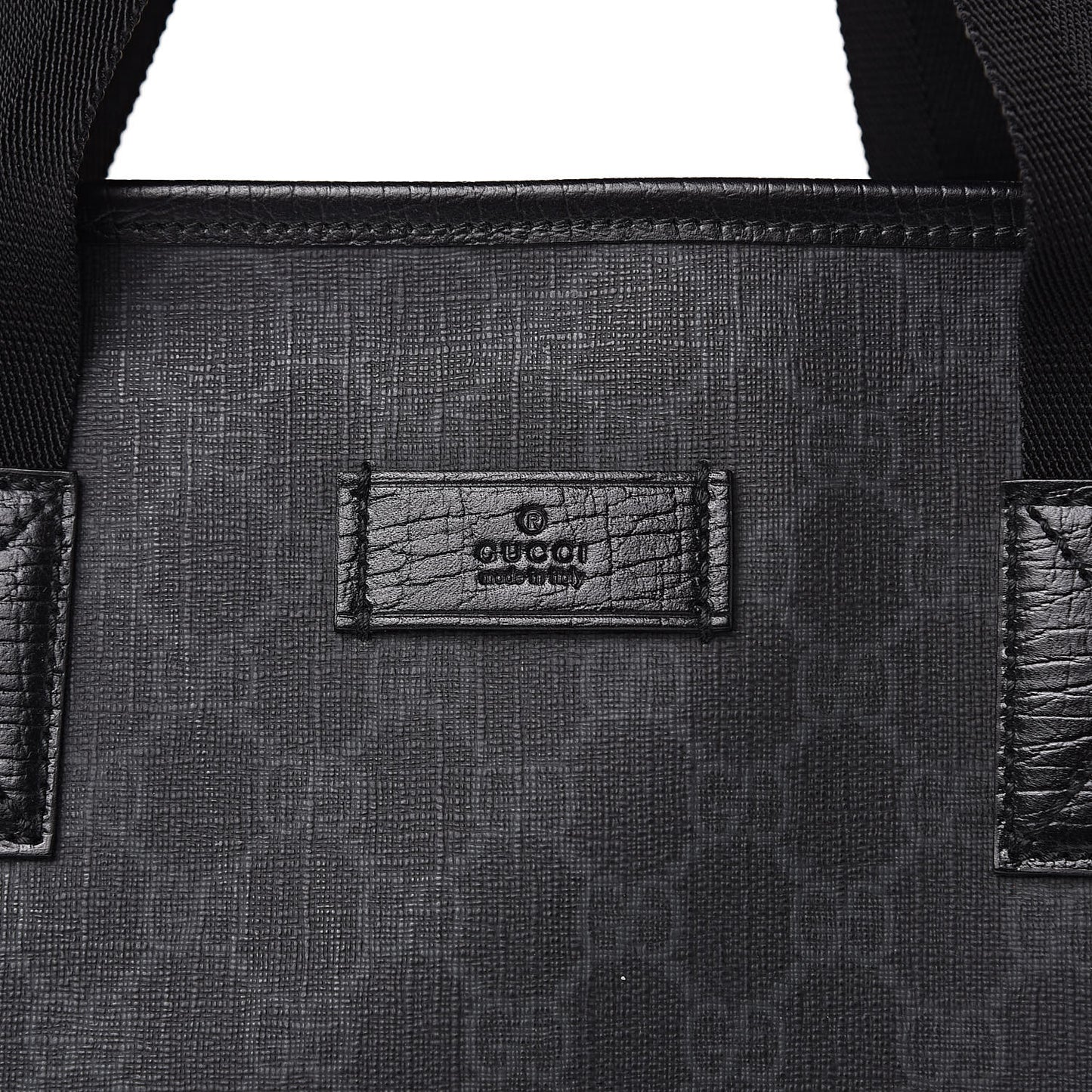 GG Plus Monogram Travel Bag Black