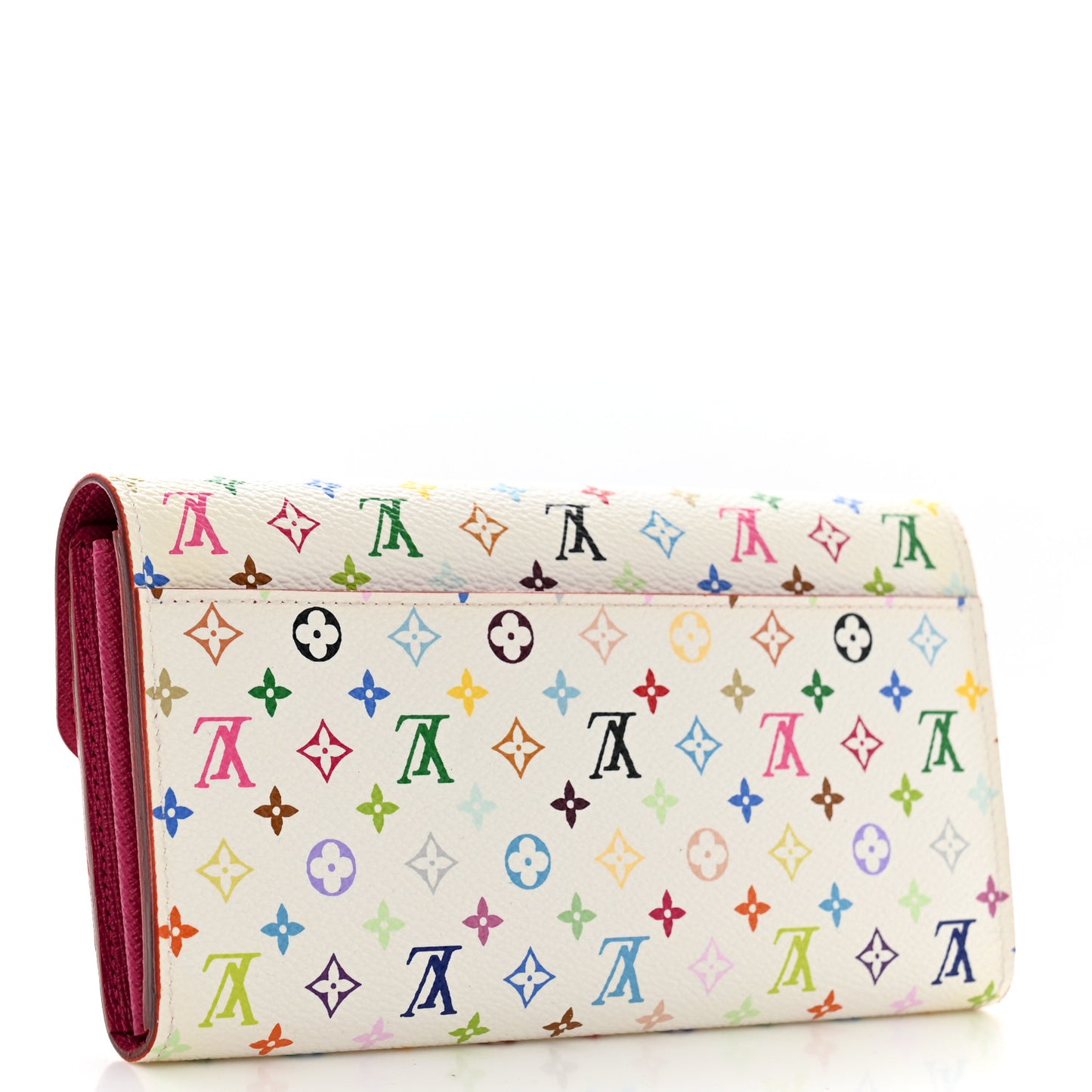 Monogram Multicolor Sarah Wallet NM White Litchi