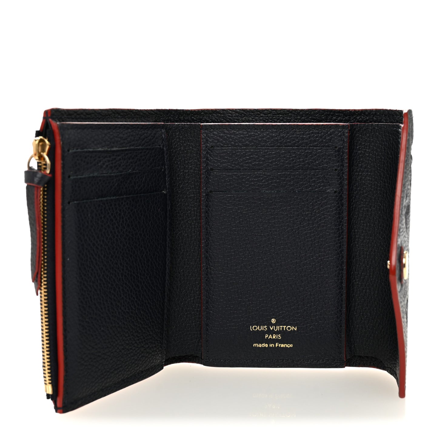 Empreinte Victorine Wallet Marine Rouge