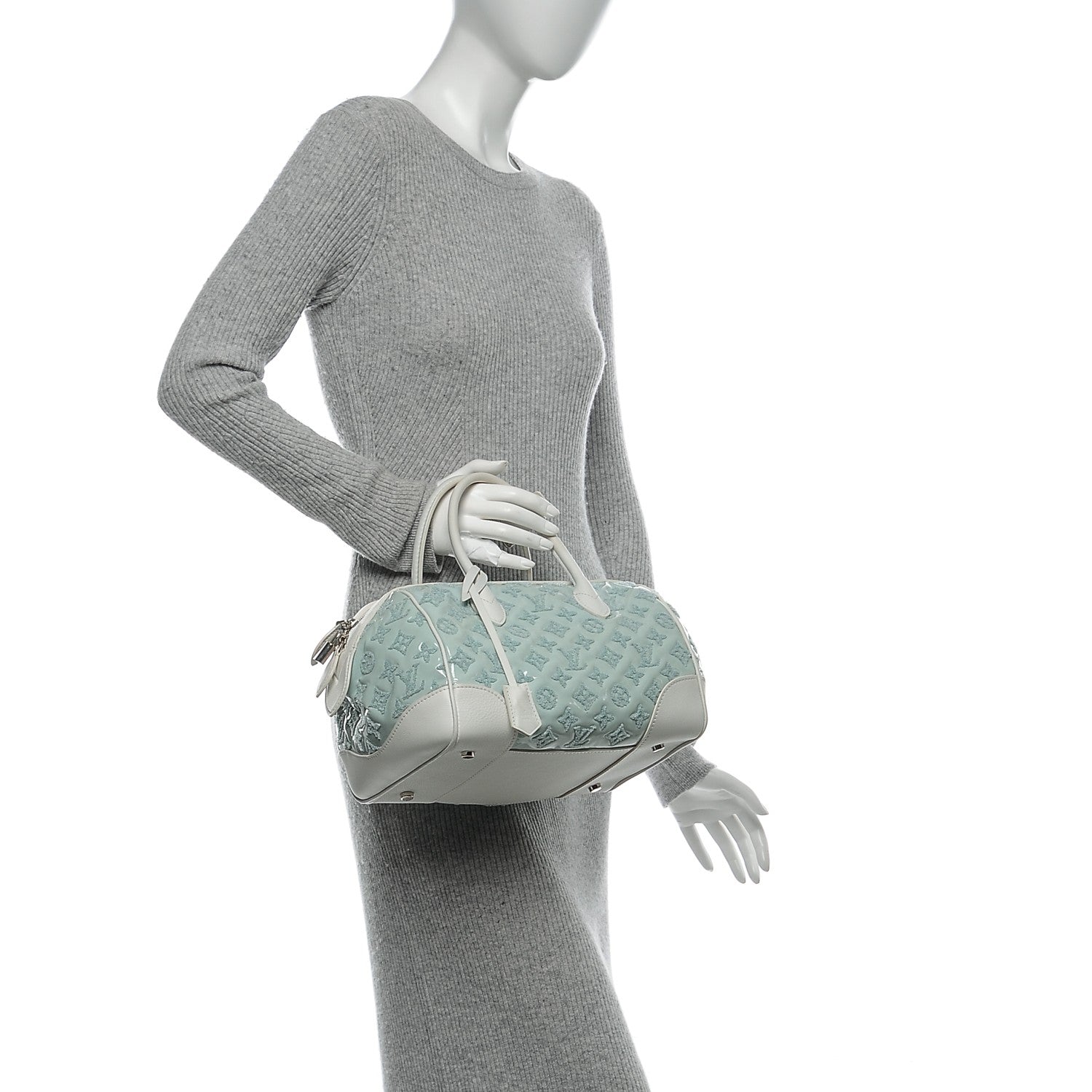 Louis Vuitton Monogram Bouclettes Speedy Round Mint 2 of 6