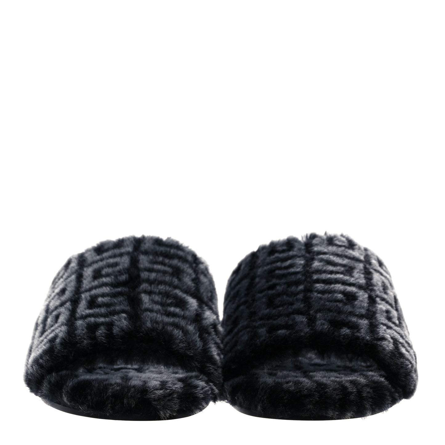 Shearling 4G Logo Mule Slide Sandals 38.5 Black