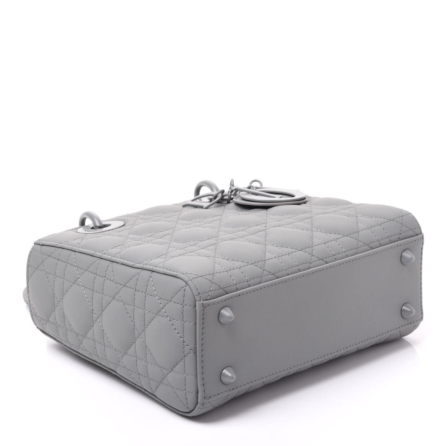 Ultra Matte Calfskin Cannage Small My ABCDior Lady Dior Gray