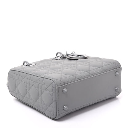 Christian Dior Ultra Matte Calfskin Cannage Small My ABCDior Lady Dior Gray 3 of 9