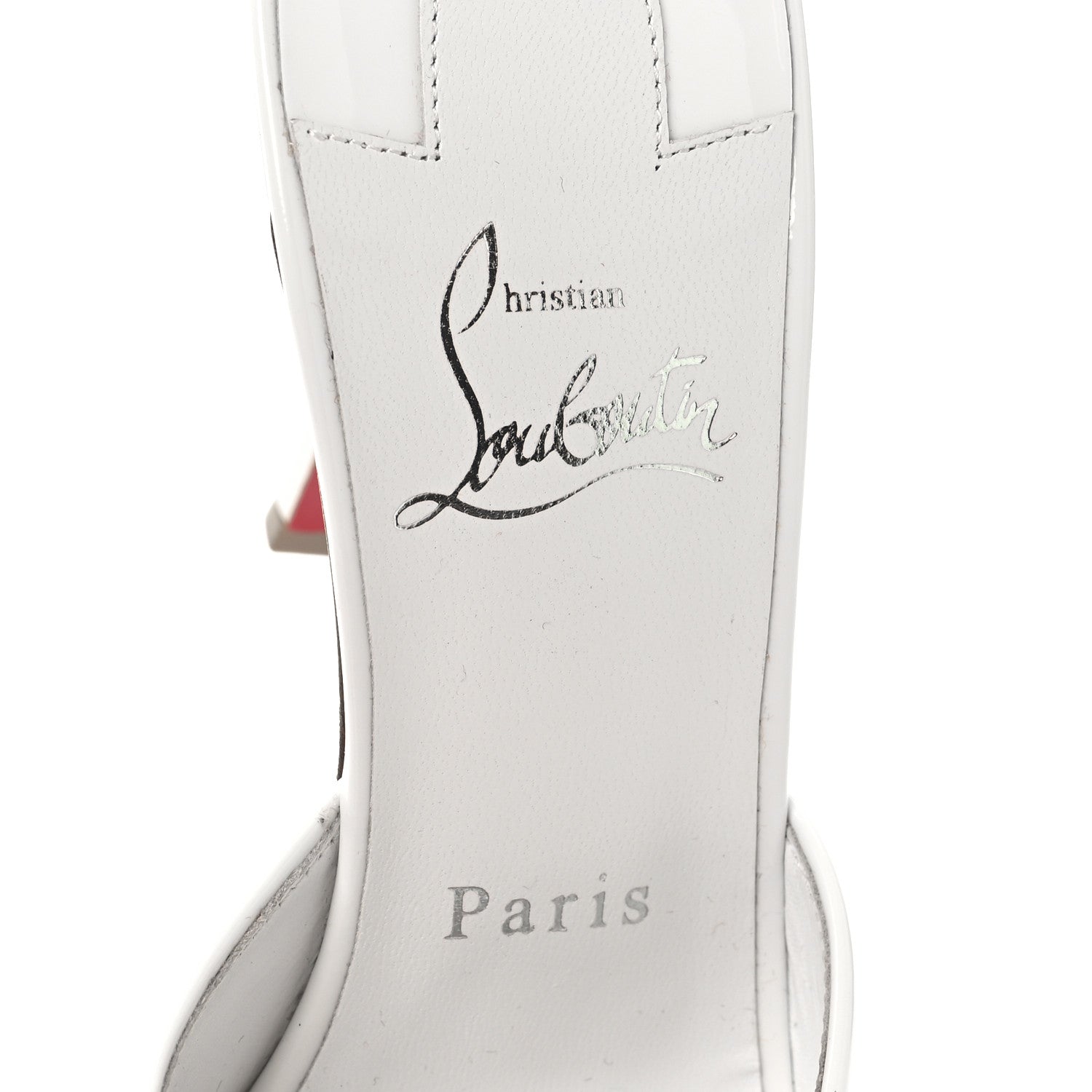 Christian Louboutin Patent Me Dolly 100 Sandals 37 White 8 of 10