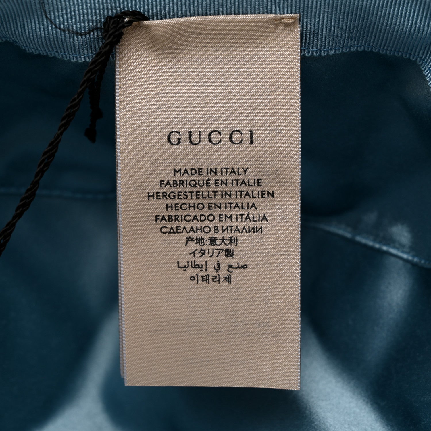 Gucci Canvas Lame GG Monogram Bucket Hat XS Gardenia Silver 7 of 9