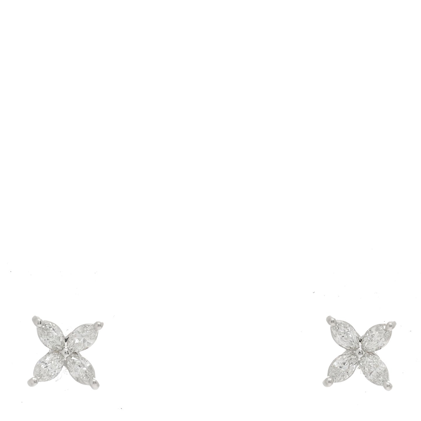 Platinum Diamond .19ct Mini Victoria Earrings