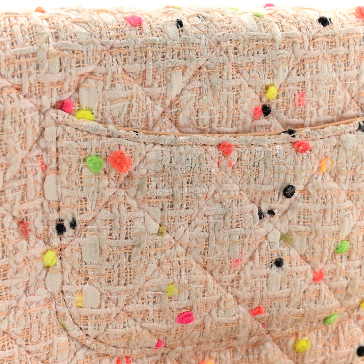 Chanel Candy Cotton Tweed & Beach Ball Wallet On Chain WOC Multicolor 14 of 14