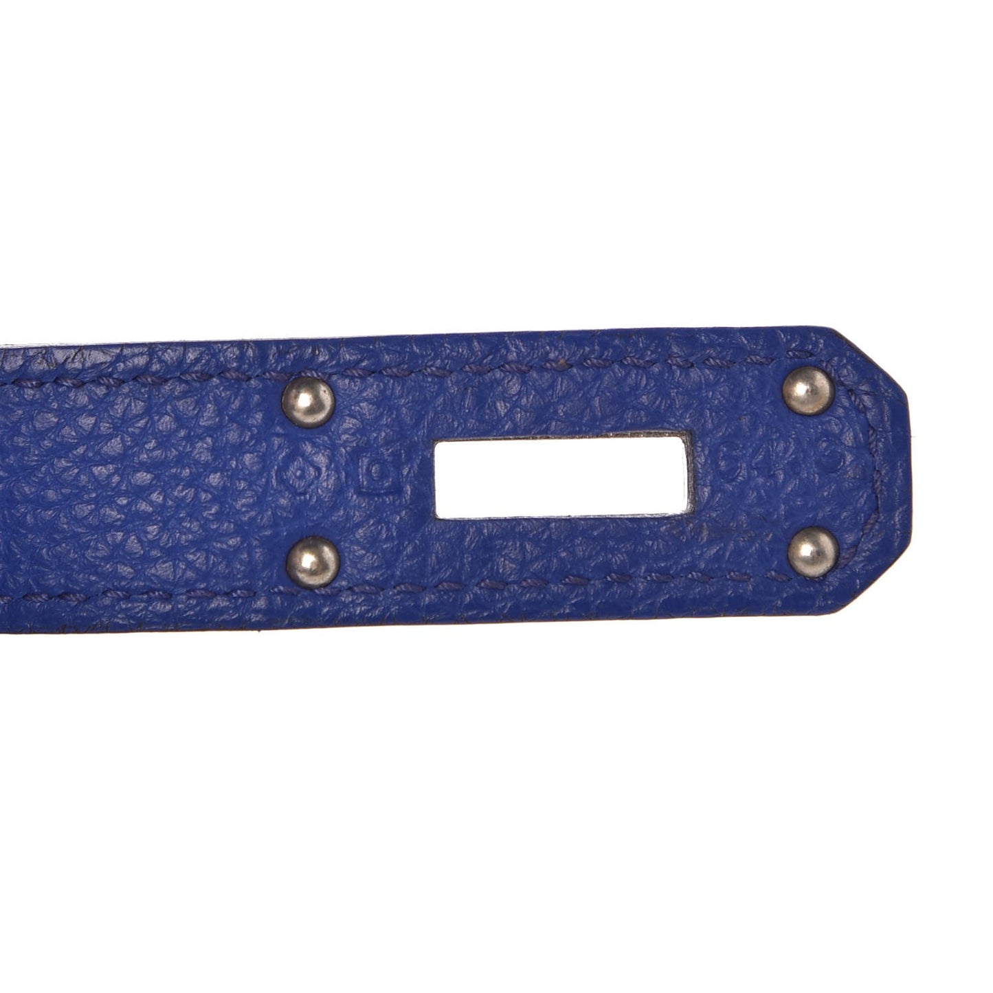 Taurillon Clemence Shoulder Kelly 40 Bleu Electrique