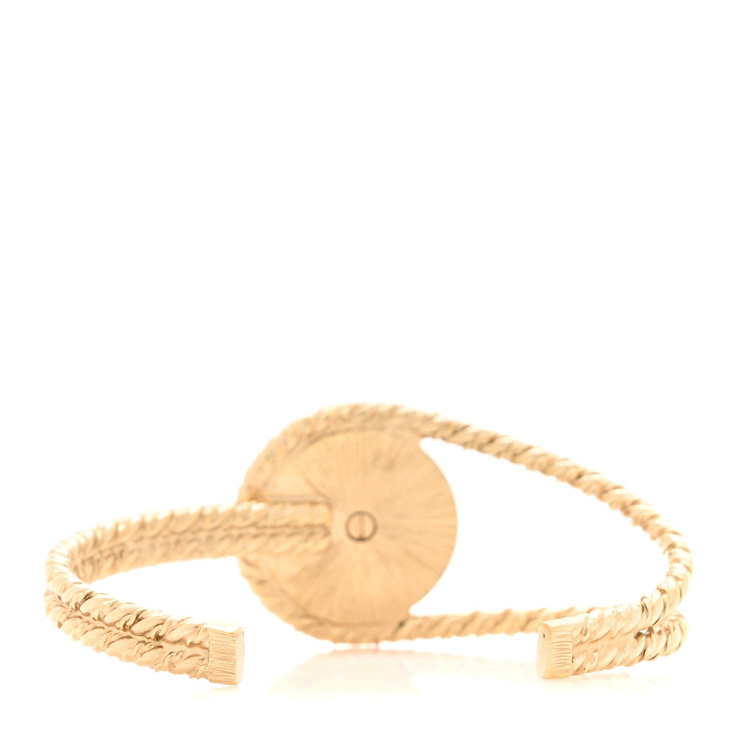 Hammered CC Cuff Silver