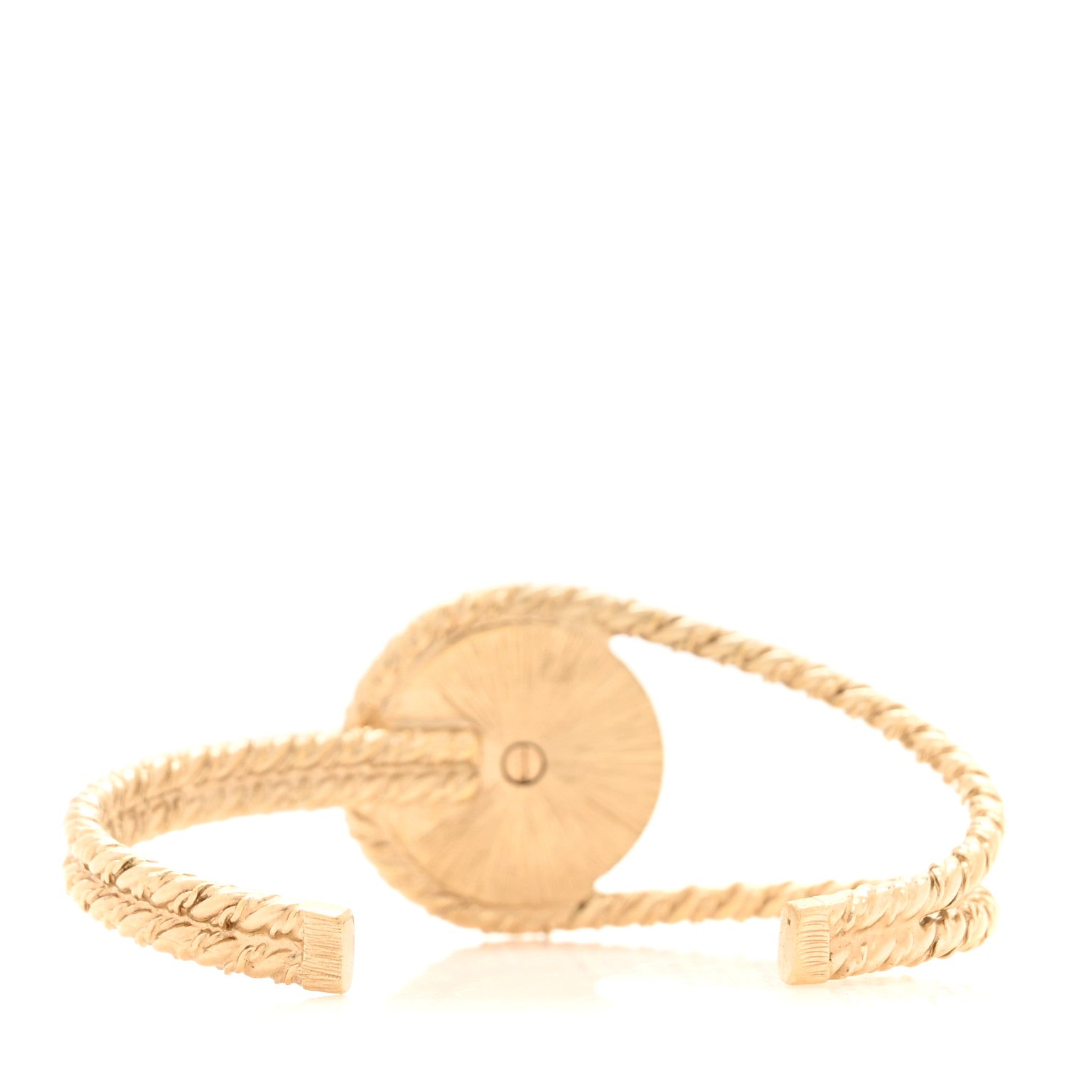 Chanel Hammered CC Cuff Silver 3 of 5