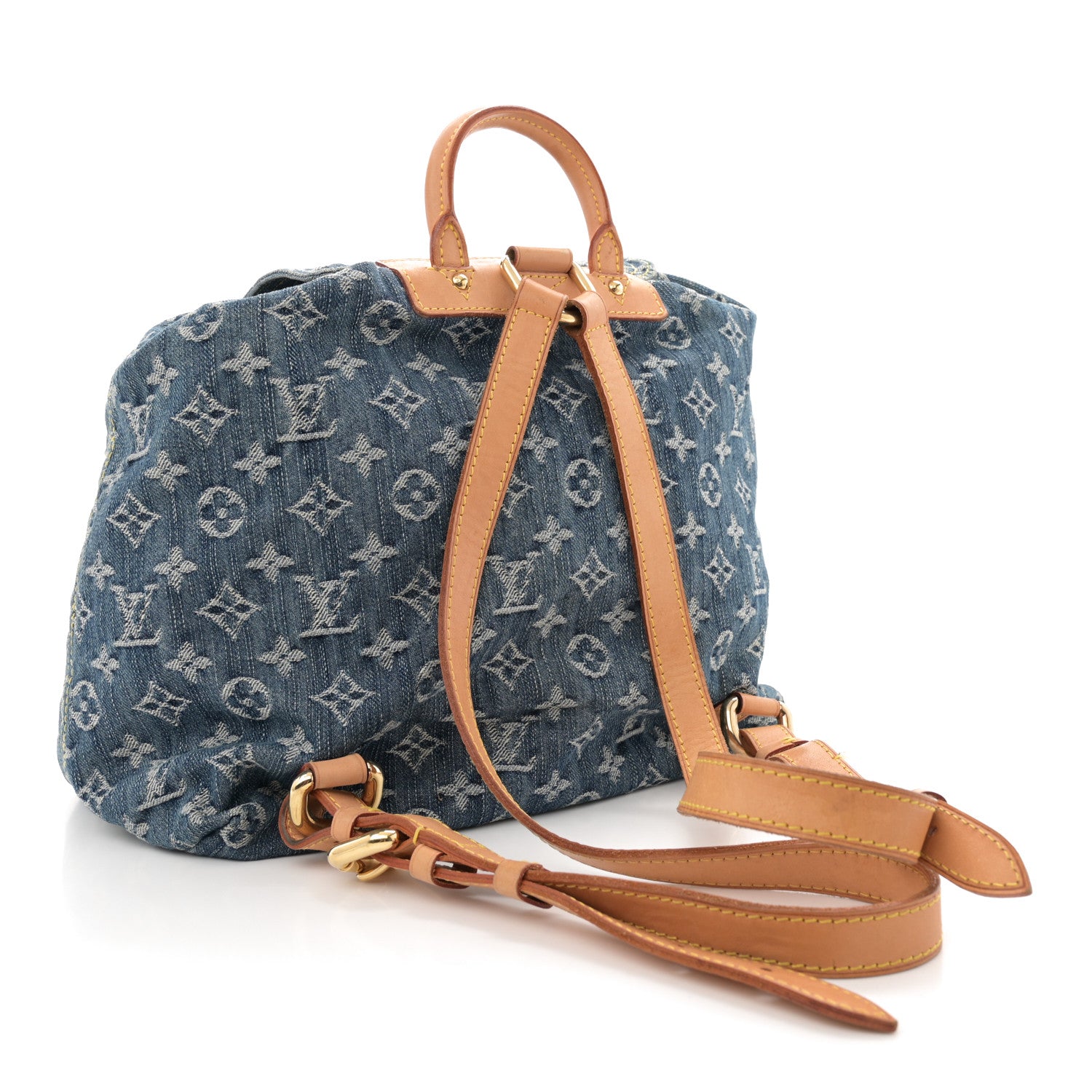 Louis Vuitton Denim Sac a Dos Backpack GM Blue 3 of 14