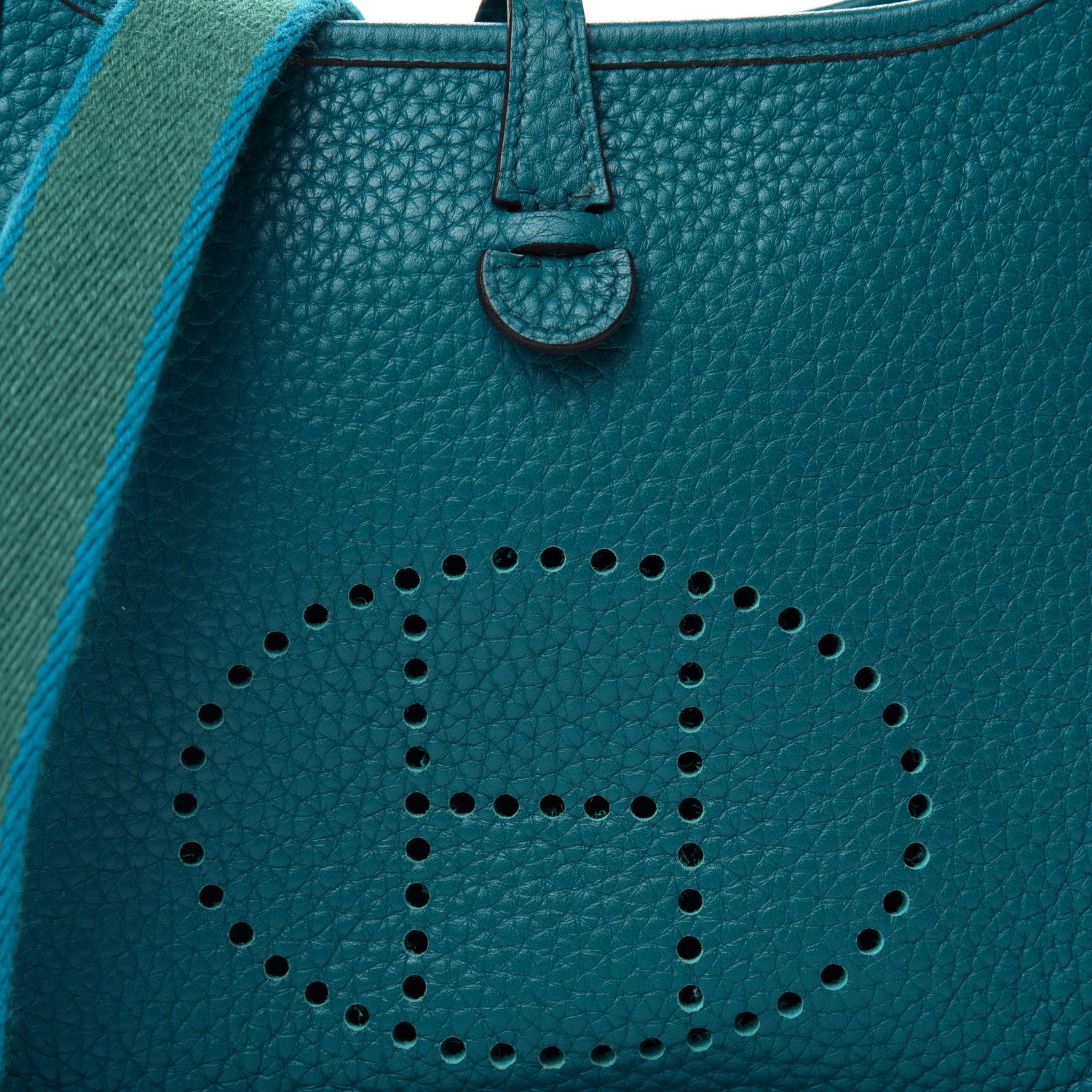 Hermes Taurillon Clemence Evelyne TPM Bleu Izmir 8 of 13