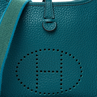 Hermes Taurillon Clemence Evelyne TPM Bleu Izmir 8 of 13