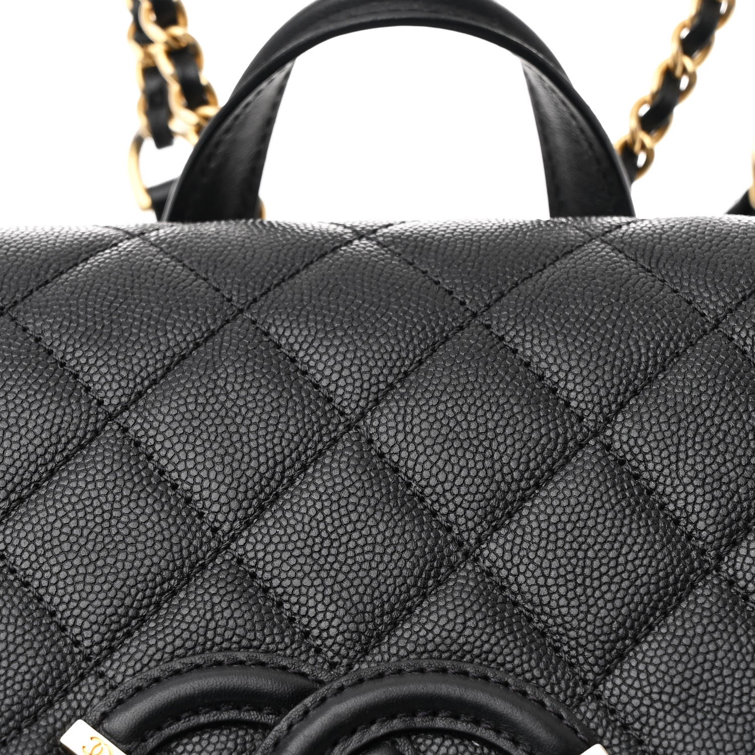 Chanel Caviar Quilted Filigree Backpack Black 7 of 12