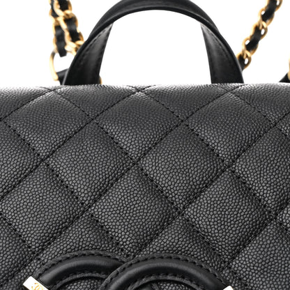 Chanel Caviar Quilted Filigree Backpack Black 7 of 12