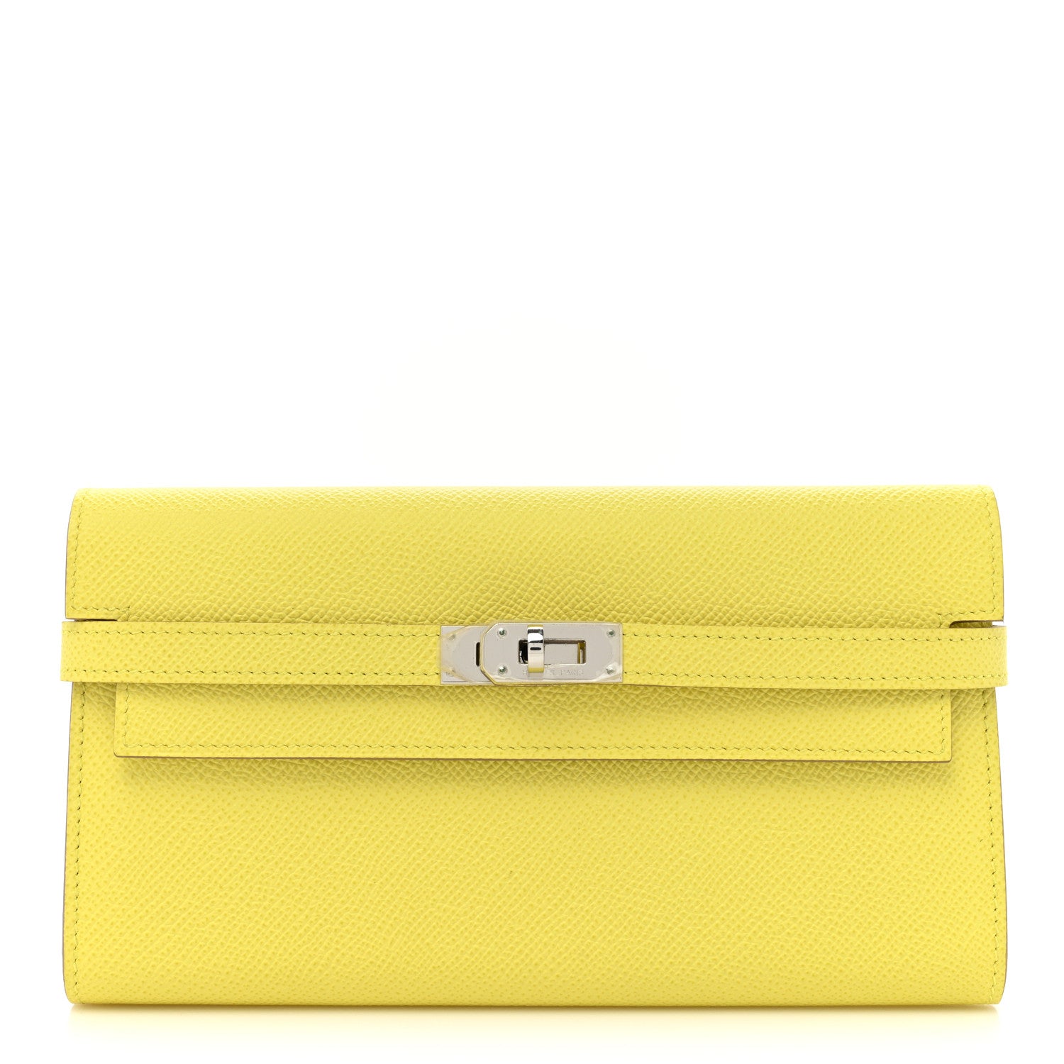 Hermes Epsom Kelly Longue Wallet Lime 1 of 15