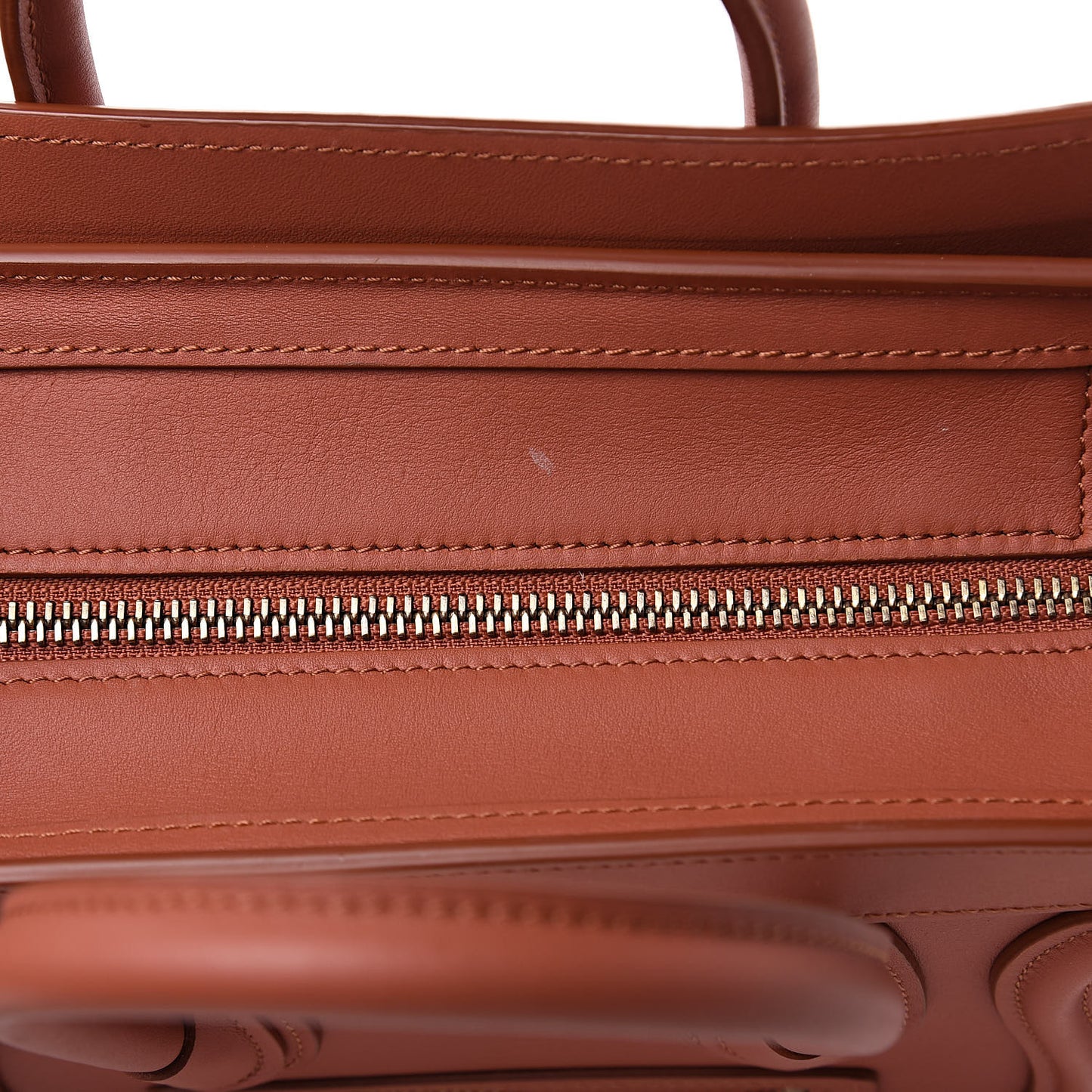 Smooth Calfskin Nano Luggage Terracotta